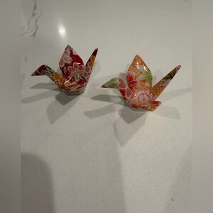 Brand new! Set of 2 mini origami figurines from Japan